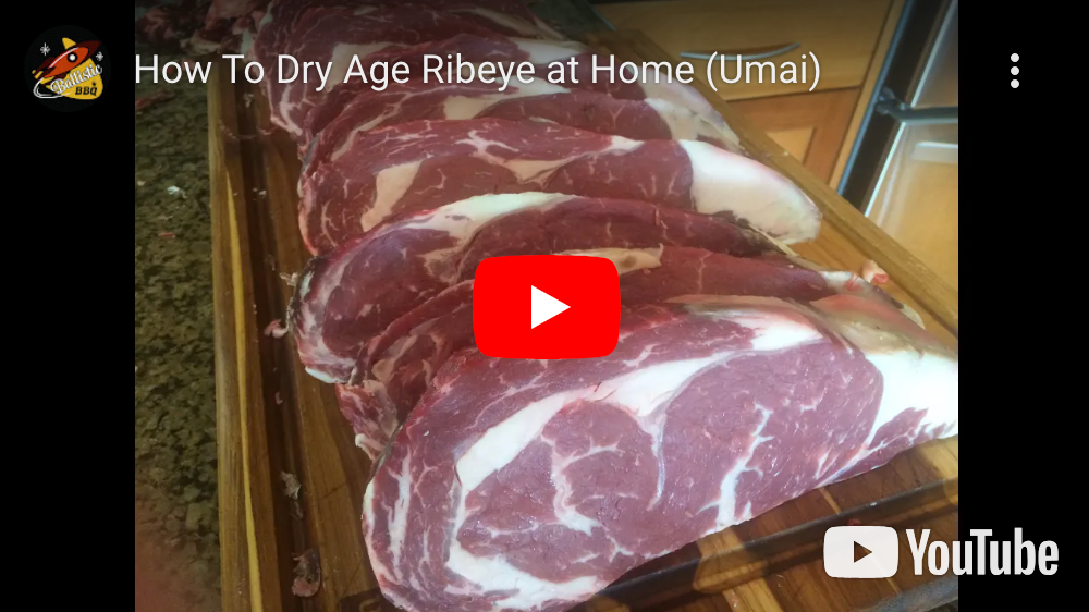 Load video: How To Dry Age Ribeye at Home (Umai)