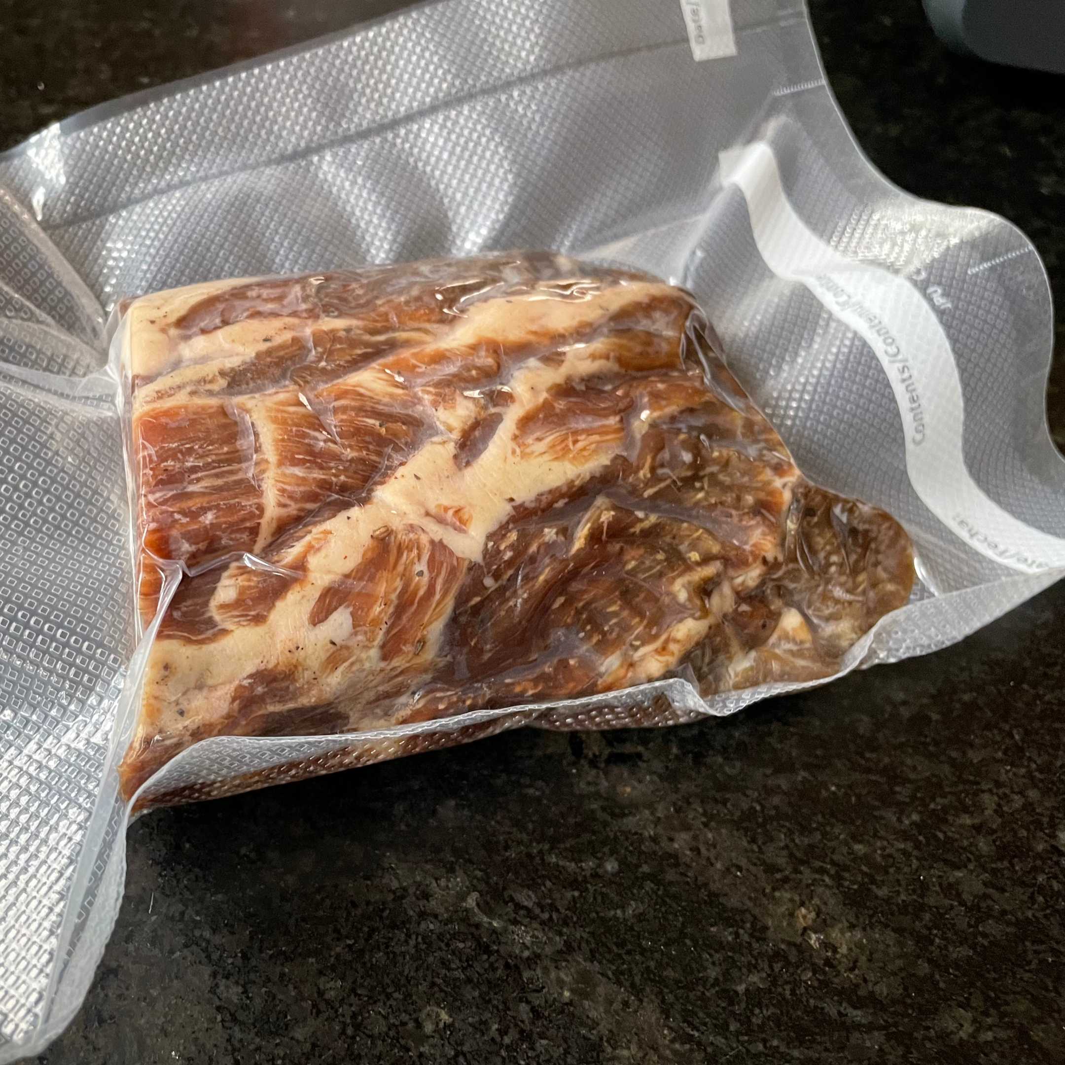 capicola in Foodsaver storage bag