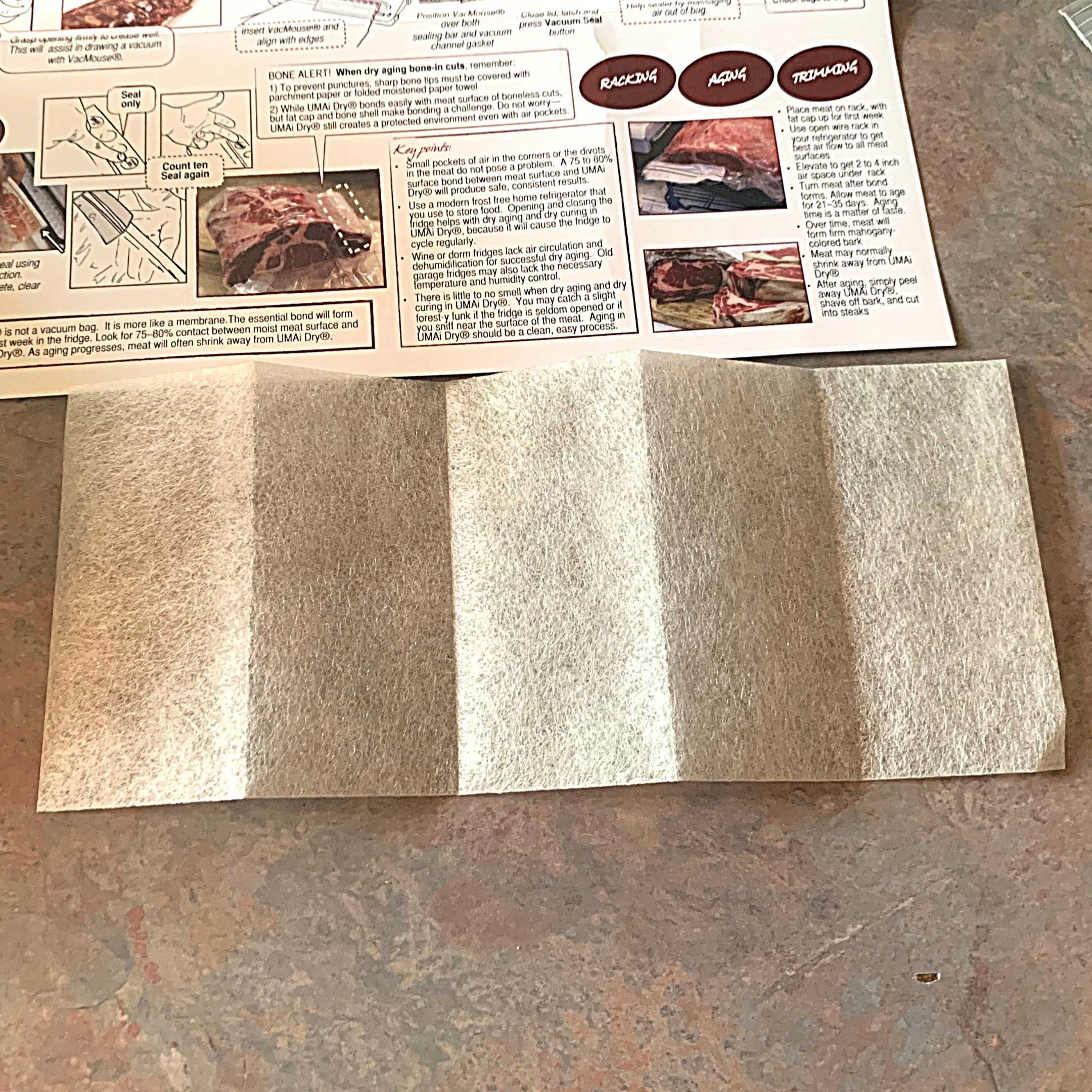 VacMouse bundle vacuum aid strips for in UMai Dry aging bag