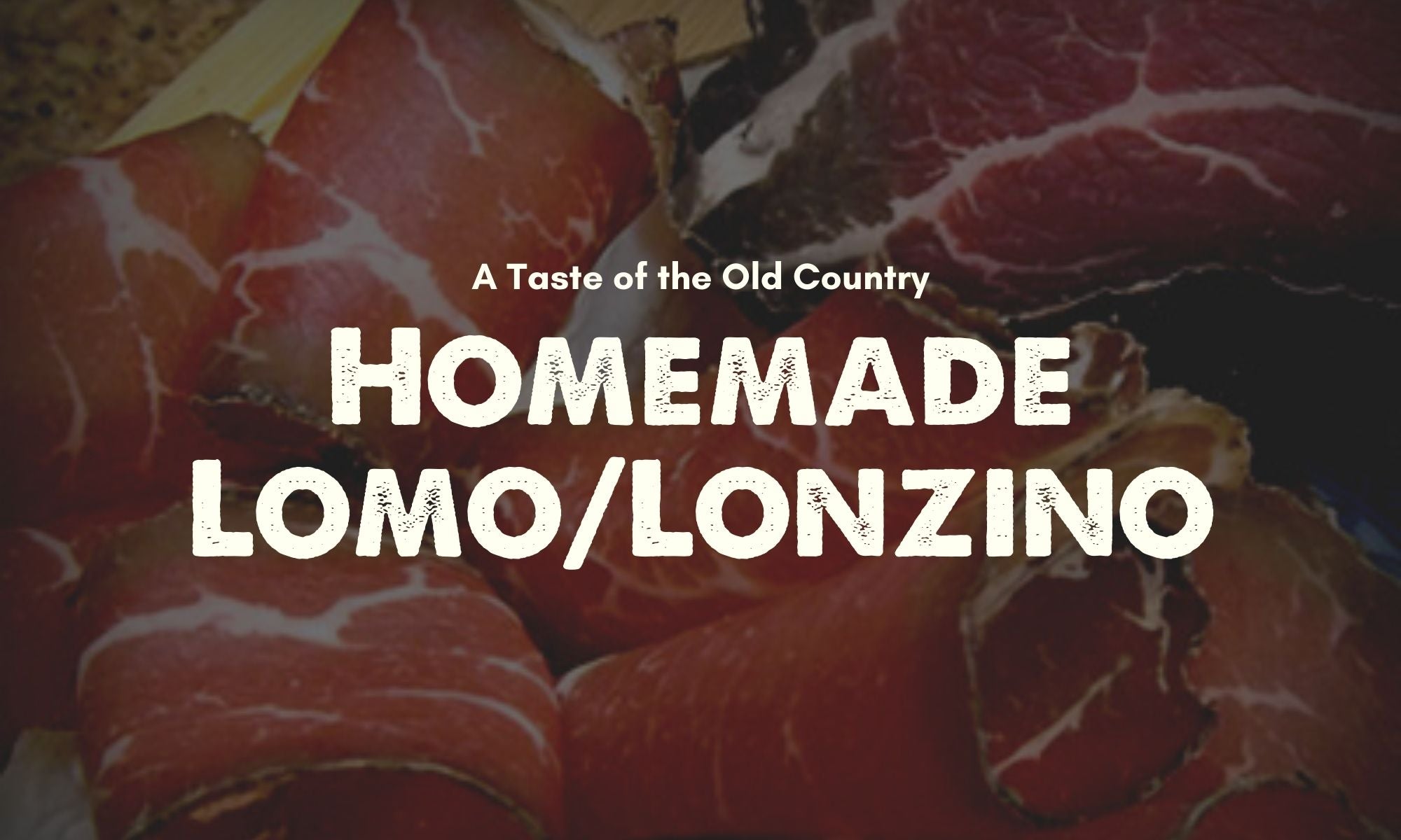 Homemade Lomo/Lonzino Recipe
