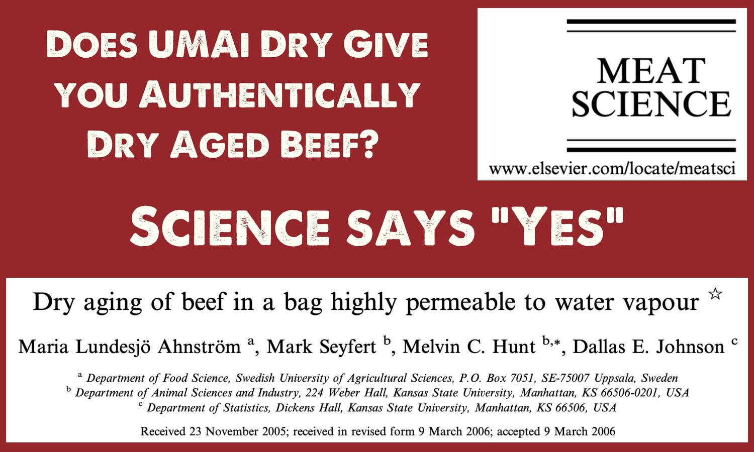 Meat Science Seyfert Dry aging of beef in a bag highly permeable to water vapour