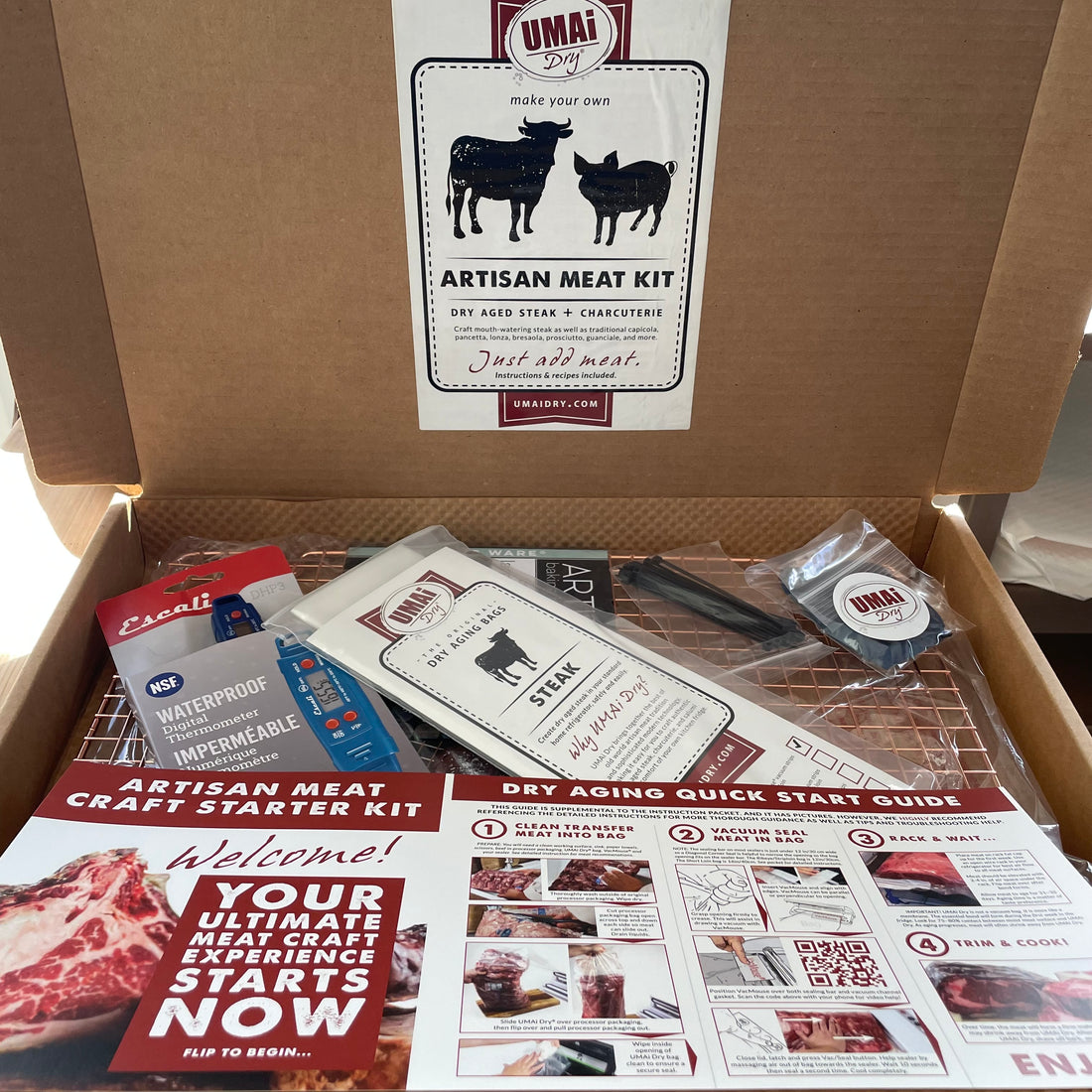 Grill Master Gift Set w/Waterproof Digital Thermometer