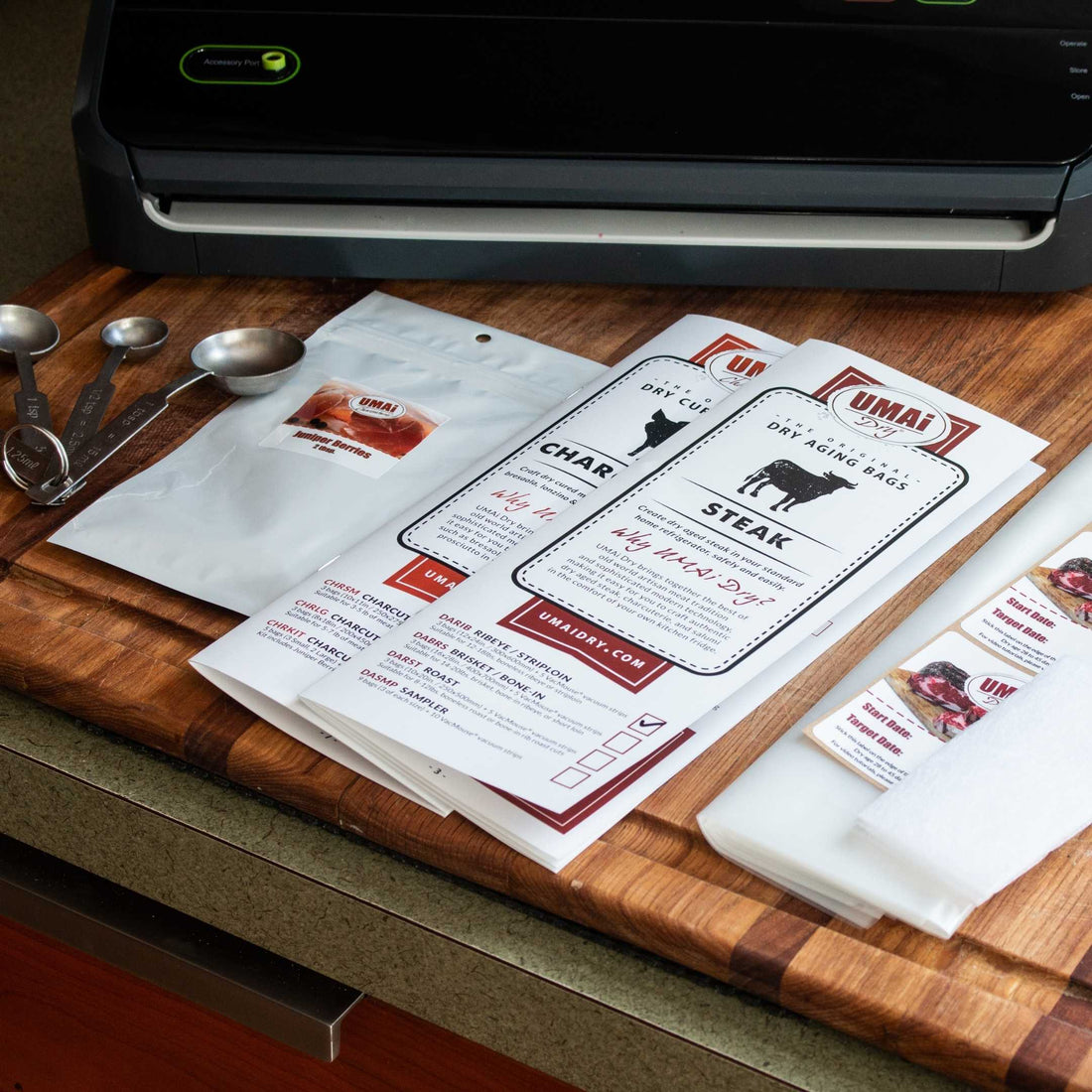 Artisan Meat Kit Steak and Charcuterie, vacuum sealer (120v) Umai Dry