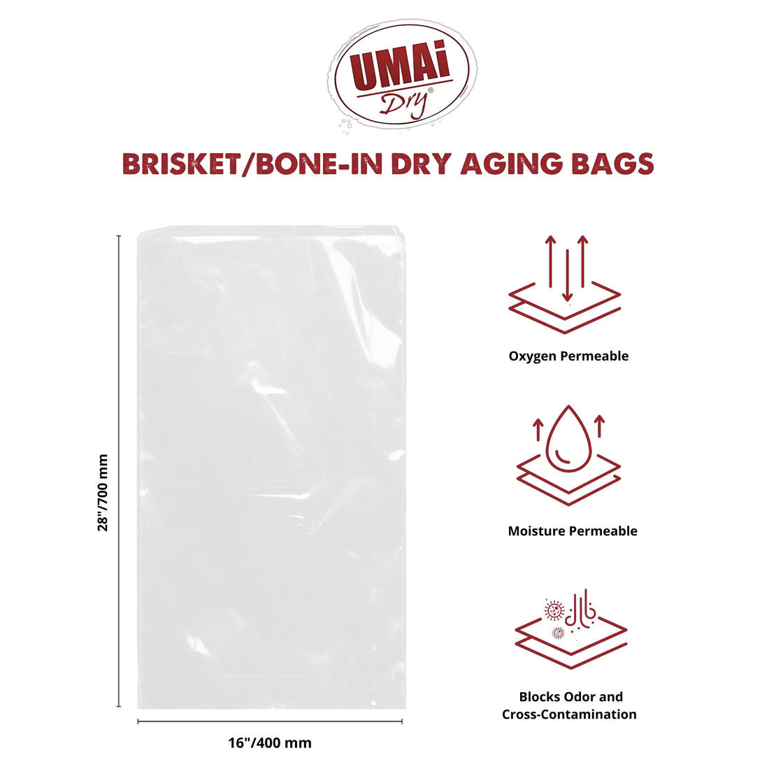 UMAi Dry brisket bone-in dry aged steak bags