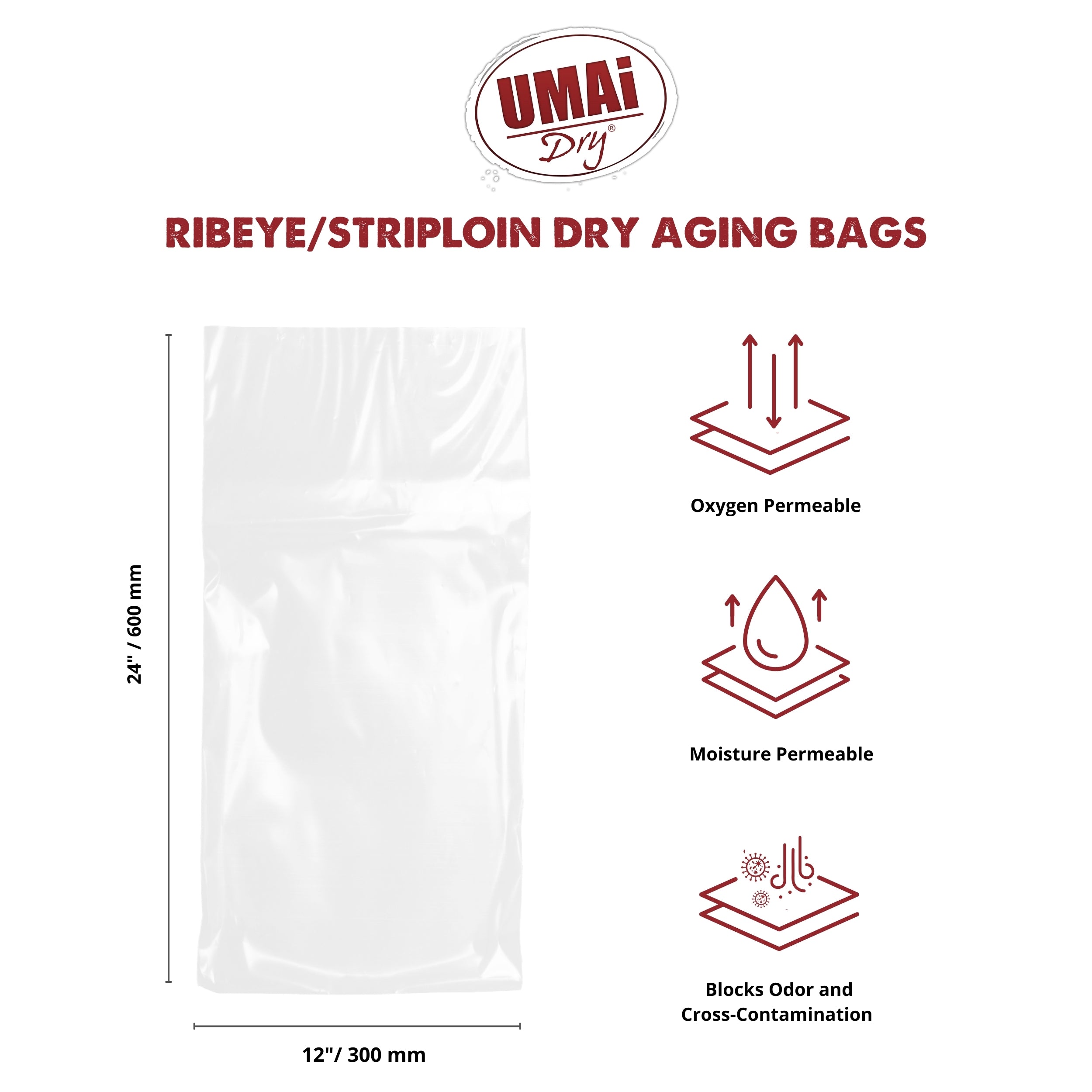 UMAi Dry rib eye strip loin dry aged steak bags