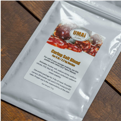 UMAi Dry charcuterie curing salts blend for five pound recipe
