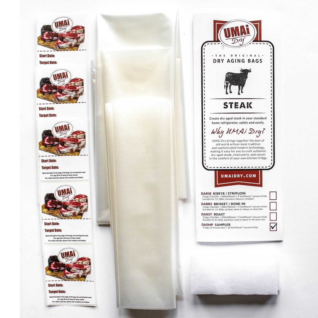 Aging Bag for Steaks - Pack of 3 I Dry Age Bags for Meat, Ribeye &  Striploin  15913112184