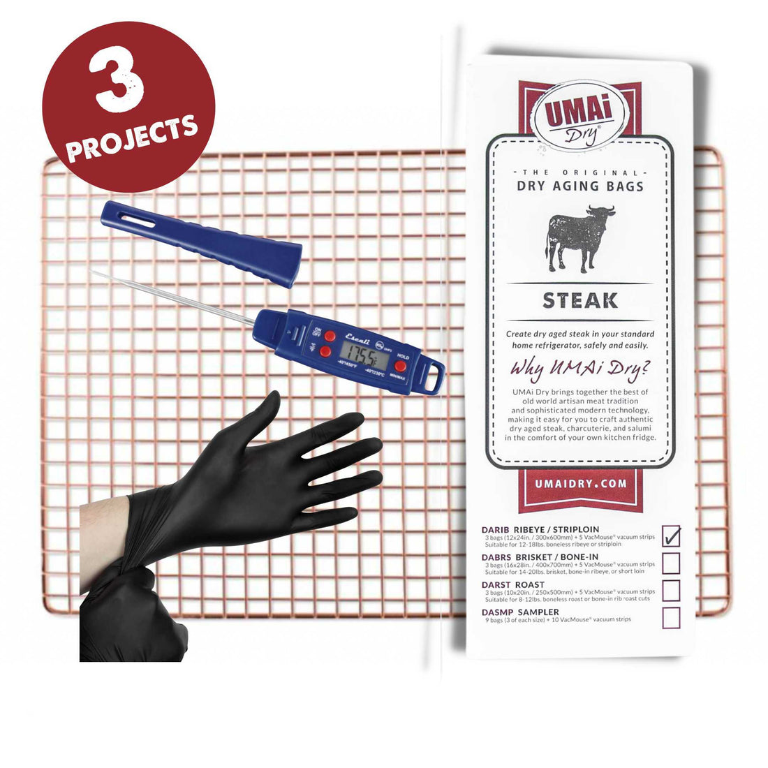 UMAi Dry dry aged steak dry aging bag Grill Master Gift Set