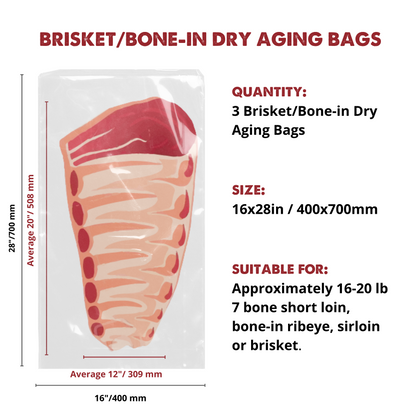 UMAi Dry Starter Kit dry aged steak brisket bone-in bag