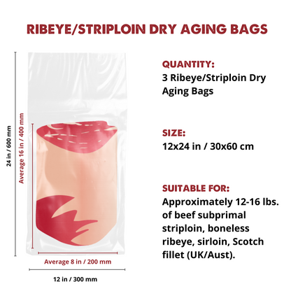 UMAI Dry Aged steak bags for Ribeye or Striploin UMAi Dry