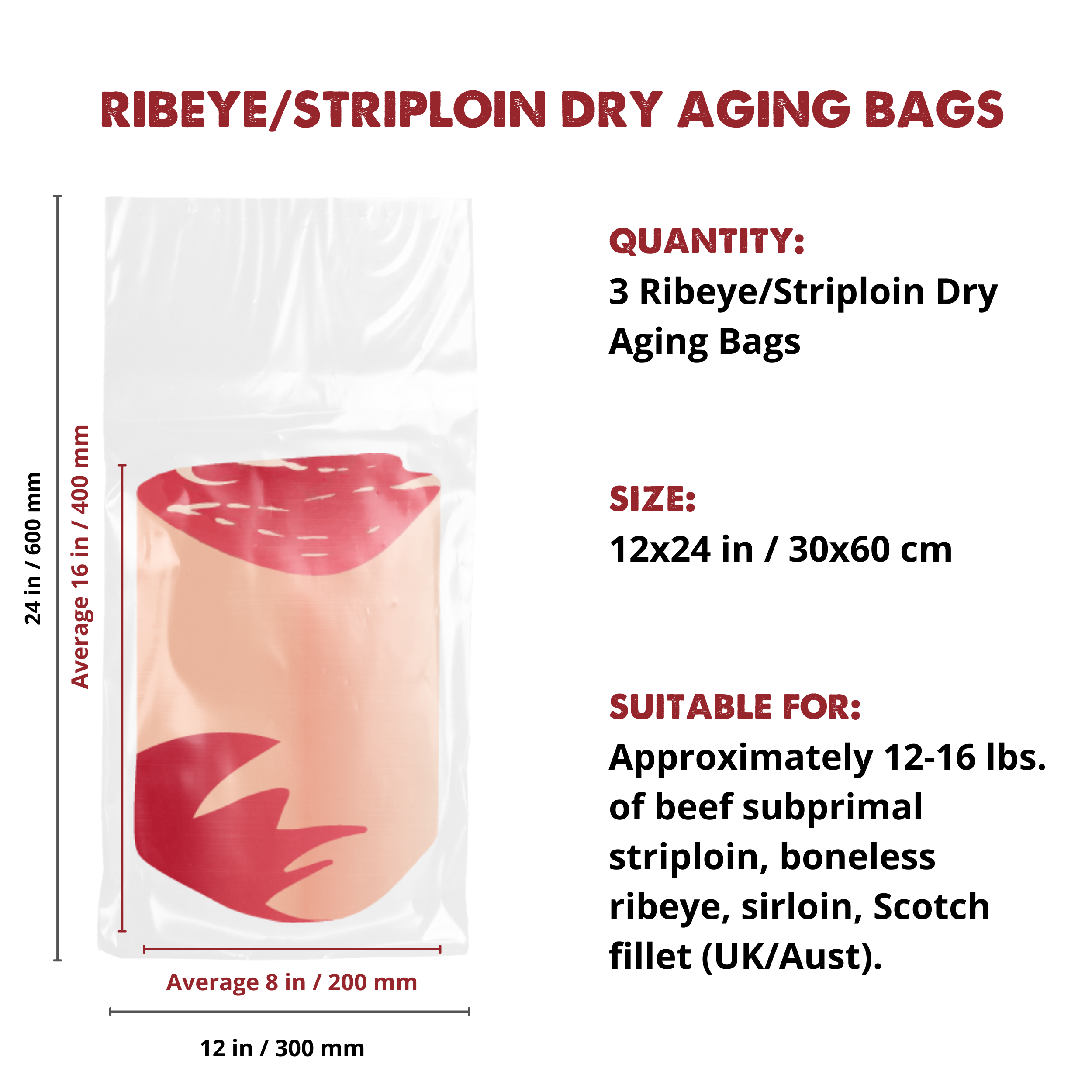 UMAi Dry dry aged steak dry aging bag Ultimate Dad Gift Start Kit