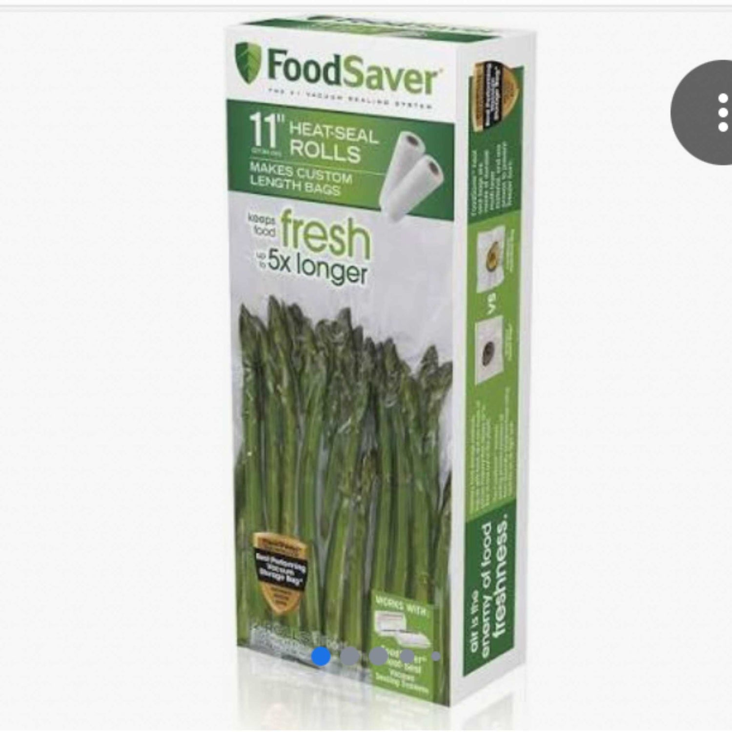2 Pack 11 x 50' Food Saver Vacuum Sealer Freezer Bags Rolls for