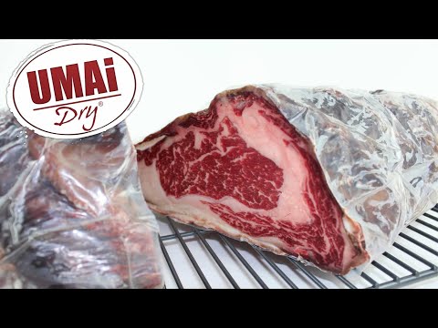 UMAi Dry dry aged steak bags timelapse