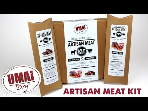 dry aged steak bag with UMAi Dry artisan meat kit