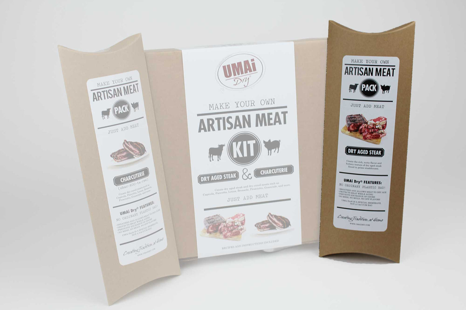  UMAi Dry Aging Bag for Steaks - Pack of 3 I Dry Age Bags for  Meat, Ribeye & Striploin Steak up to 12-18lbs, Home Steak Ager Refrigerator  Bags, NO Vacuum Sealer